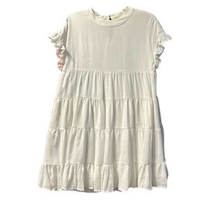 Quick List 5 Foteisy White Baby Doll Dress Size Small